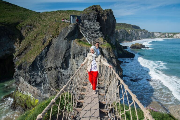 Things to do in Bushmills - walk the Carrick-a-rede rope bridge